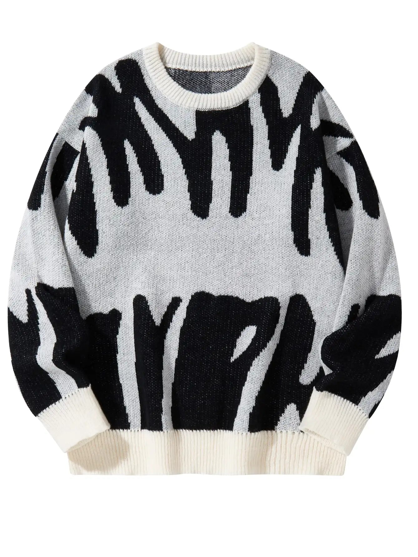 Pull décontracté col rond