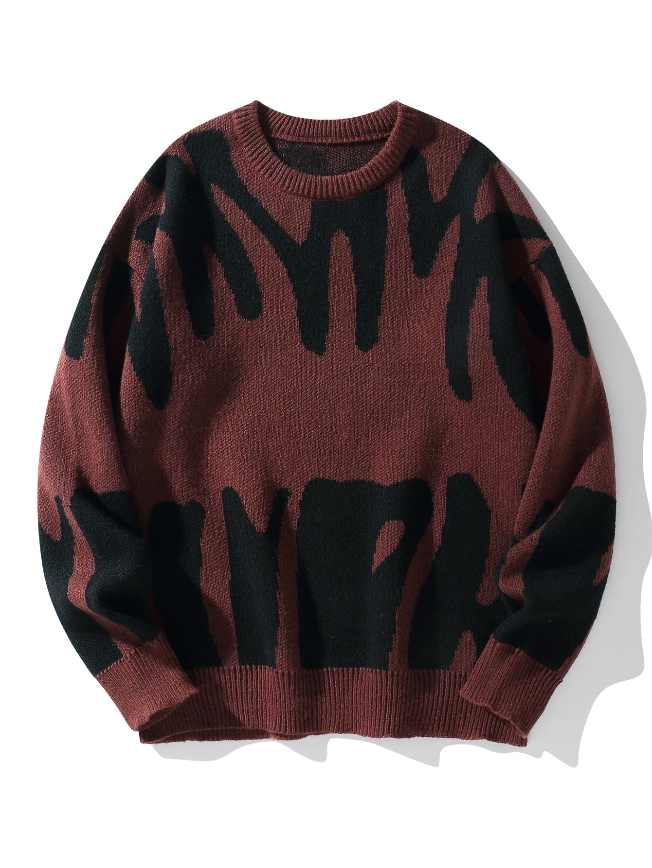 Pull décontracté col rond