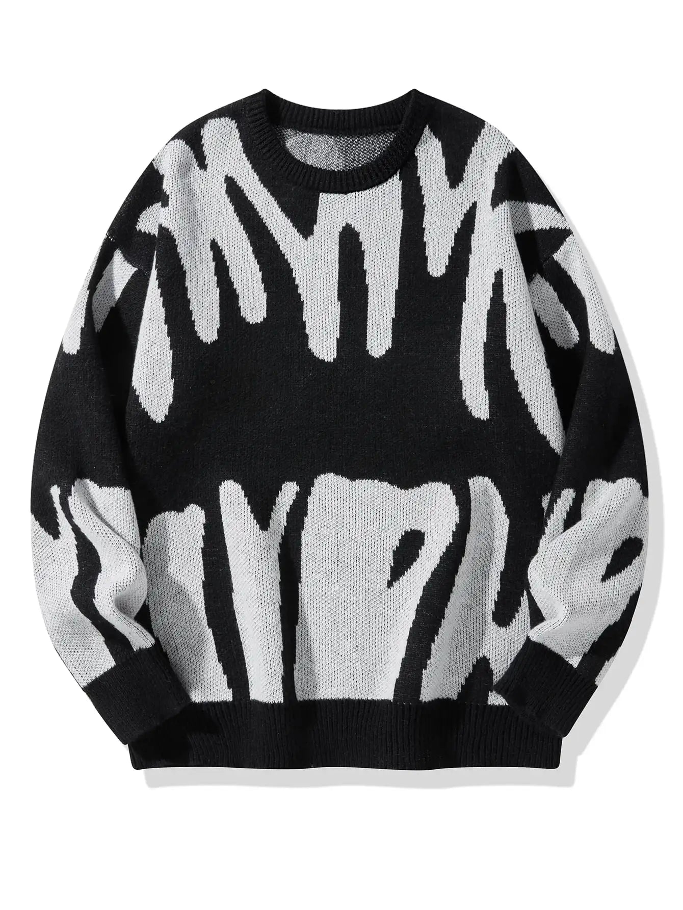 Pull décontracté col rond