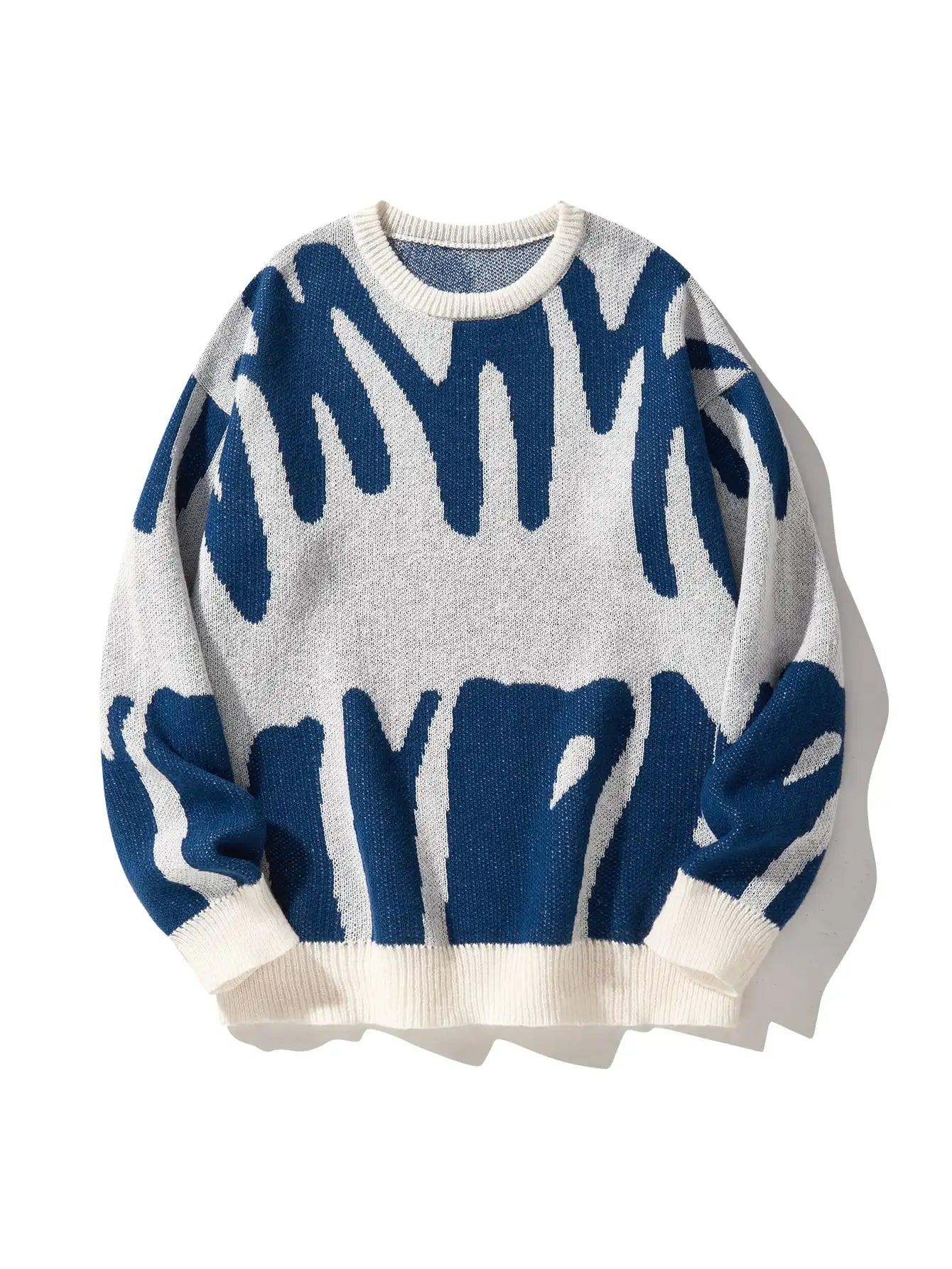 Pull décontracté col rond