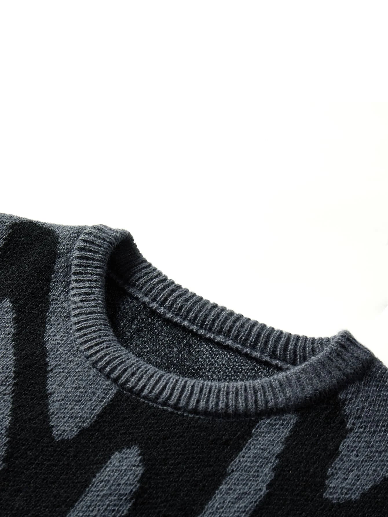Pull décontracté col rond